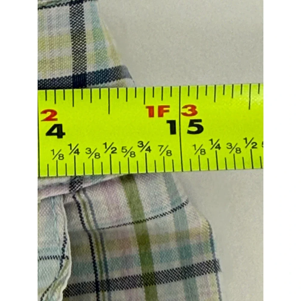 Sport Haley Women's Sz‎ 6 Plaid Bermuda Shorts Green Blue Multi Color Flat Front